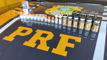 Anabolizantes e rem&eacute;dios para emagrecimento s&atilde;o apreendidos pela PRF em MS