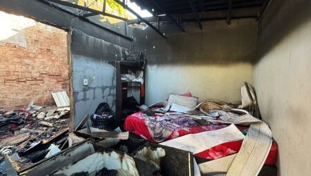 O local ficou completamente destru&iacute;do 