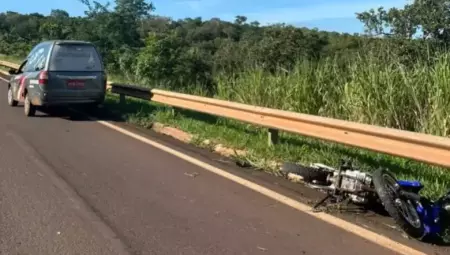 O acidente aconteceu nesta segunda-feira