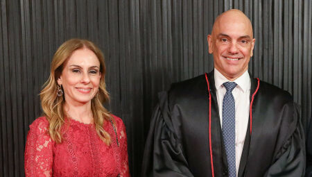 Viviane ao lado do marido Alexandre de Moraes - Foto: Antonio Augusto/Secom/TSE