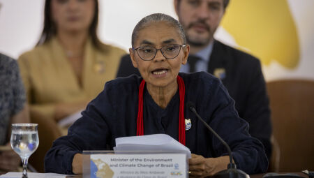 Marina discursou na abertura da COP 15