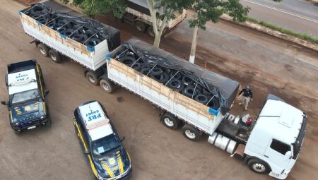 Quantidade de pneus apreendidos