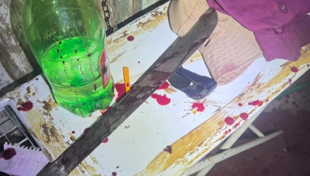 Fac&atilde;o usado para atacar a v&iacute;tima