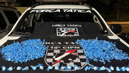 Quantidade de trouxinhas apreendidas