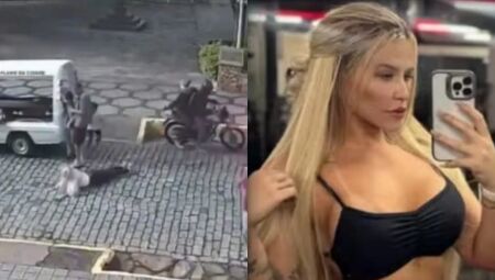 V&Iacute;DEO: Mulher &eacute; baleada no vel&oacute;rio da m&atilde;e e socorrida em estado grave