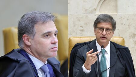 Ministro Andr&eacute; Mendon&ccedil;a e Paulo Gonet - Arte: JD1