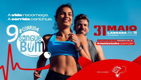 Corrida Sangue Bom chega &agrave; 9&ordf; edi&ccedil;&atilde;o destacando a import&acirc;ncia da doa&ccedil;&atilde;o