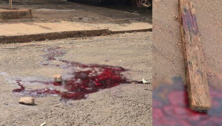 A v&iacute;tima morreu no meio da rua