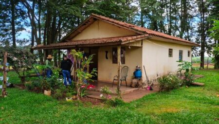 Casa onde foi cumprido o mandado de busca e apreens&atilde;o