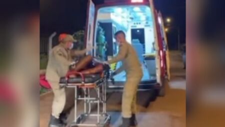 V&iacute;tima foi socorrida pelo Corpo de Bombeiros