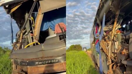 Local do acidente - Foto: Reprodu&ccedil;&atilde;o / Alvorada Informa