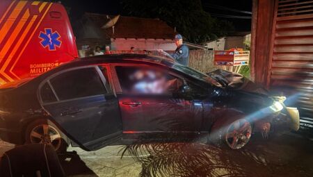 Motorista bate carro durante persegui&ccedil;&atilde;o e morre com acionamento de airbag em Maracaju