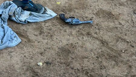 Arma que era usada por Mancha no momento do confronto