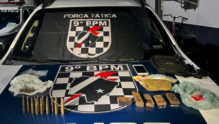 PM apreende muni&ccedil;&otilde;es de fuzil e droga - Foto: Divulga&ccedil;&atilde;o