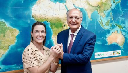 Soraya&nbsp;Thronicke e Geraldo Alckmin