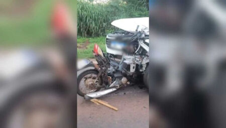 Colis&atilde;o frontal mata motociclista na BR-163 em MS
