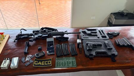 Materiais apreendidos - Foto: Divulga&ccedil;&atilde;o / MPMS