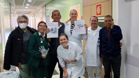 Anderson com a equipe 