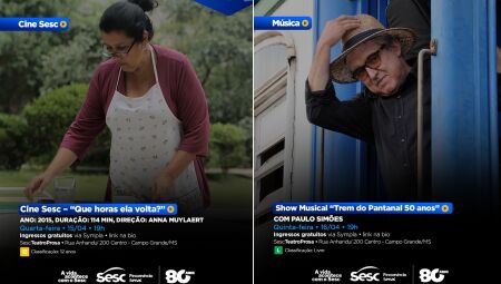 Sesc Teatro Prosa tem dan&ccedil;a, cinema, m&uacute;sica e teatro infantil em Campo Grande