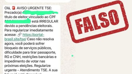 Golpistas usam nome do TSE para cobrar taxas falsas de regulariza&ccedil;&atilde;o eleitoral