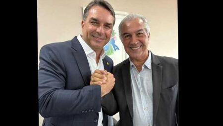 Fl&aacute;vio Bolsonaro e Azambuja