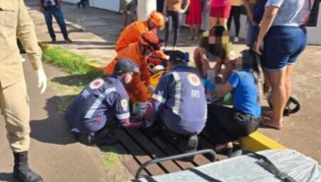 O acidente aconteceu na tarde de ontem