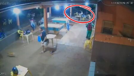 JD1TV: C&acirc;meras flagraram facada que matou um homem no bar no Indubrasil