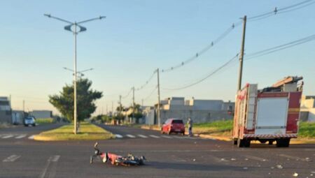 Bicicleta el&eacute;trica no local onde aconteceu o acidente