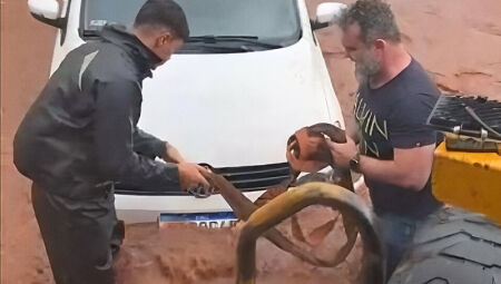 Um dia de alagamento na Avenida Rachid Neder