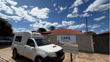 Fachada do CAPS de Ribas do Rio Pardo (Foto: Divulga&ccedil;&atilde;o)