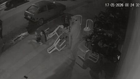 Momento em que a crian&ccedil;a foi atingida