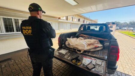 Caminhonete foi recuperada e ser&aacute; devolvida ao propriet&aacute;rio