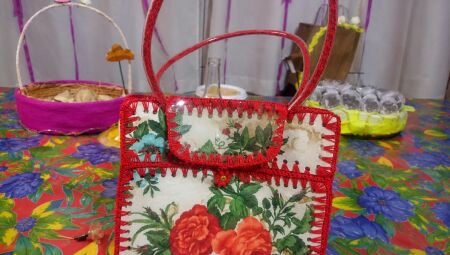 Bolsas que ser&atilde;o confeccionadas no curso