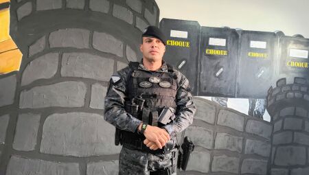 Comandante do Choque, Major Cleyton - Foto: Vin&iacute;cius Costa