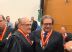 O presidente do TJ-MS, desembargador Pascoal Leandro e o conselheiro do Tribunal de Contas do Estado (TCE), Iran Coelho das Neves