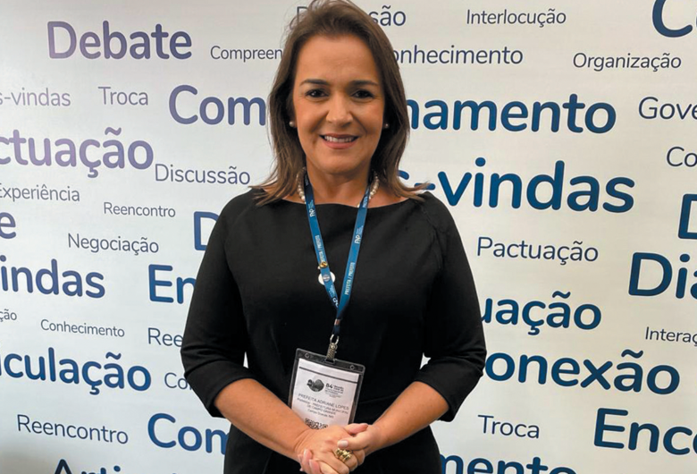 A prefeita Adriane Lopes toma posse como vice presidente da comissão de Desenvolvimento Social da frente Nacional de Prefeitos