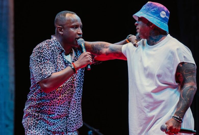 Thiaguinho e Rodriguinho na Tardezinha Campo Grande/Foto @iamluiz