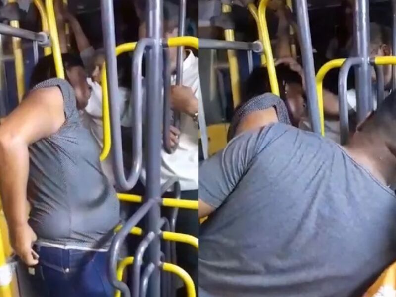 Jd1tv Mulher Fica Com A Cabeça Presa Na Catraca De ônibus E Para O