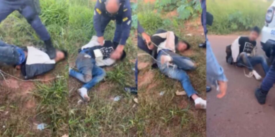 JD1TV: Guarda municipal é filmado espancando jovem amarrado em Campo Grande