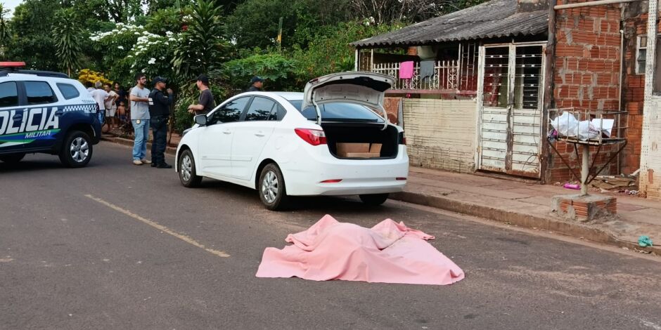 O homicídio aconteceu na tarde de hoje 