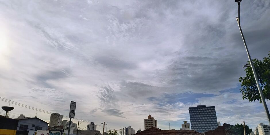 Tempo amanheceu instável