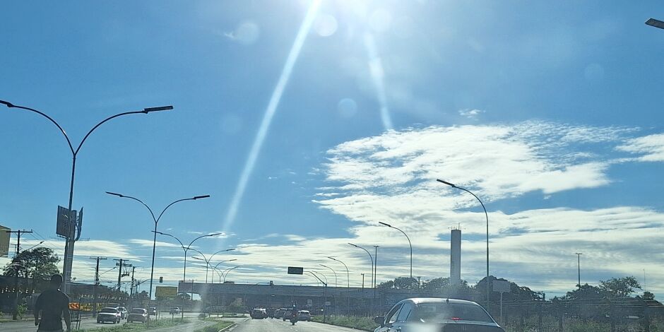 MS ter&aacute; s&aacute;bado com calor intenso e risco de chuva forte