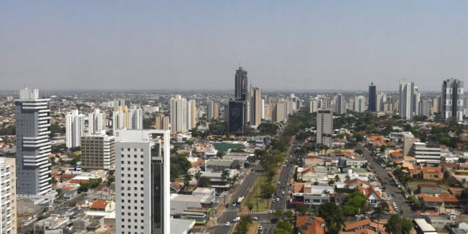Vista a&eacute;rea de Campo Grande