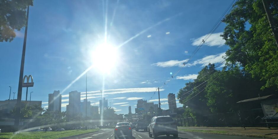 Segunda-feira ser&aacute; de sol forte e calor&atilde;o 