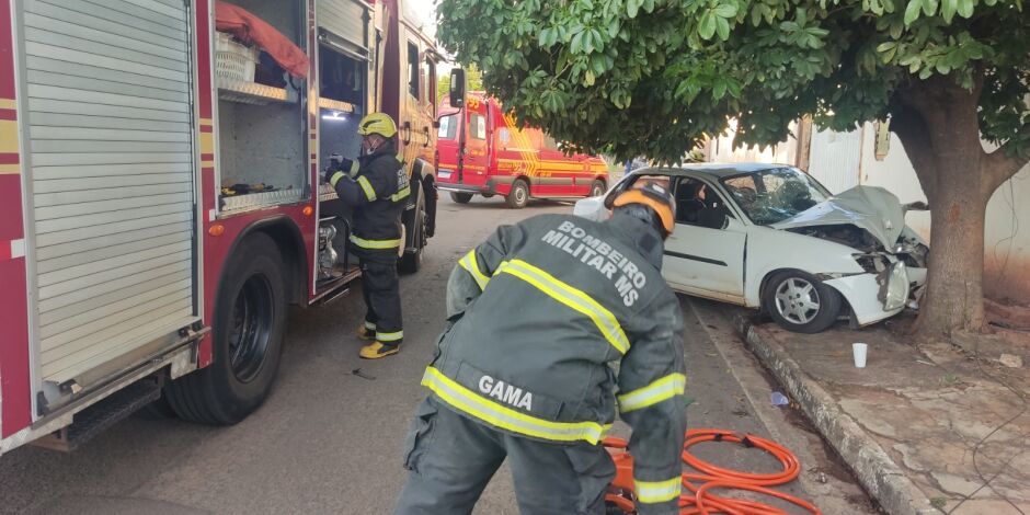 V&iacute;deo mostra carro desgovernado antes de colis&atilde;o em &aacute;rvore no Jardim Presidente; assista