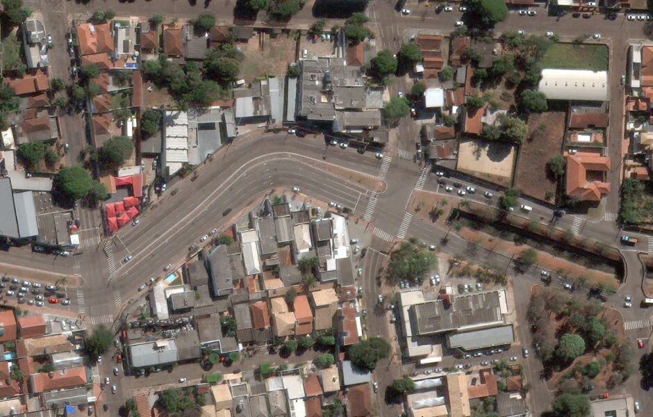 Avenida Fernando Corrêa da Costa, com vista do Hemosul - Foto: Divulgação/Globalgeo Geotecnologias