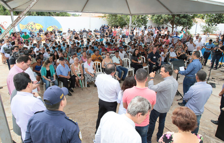 A solenidade desta manhã reuniu autoridades e a população