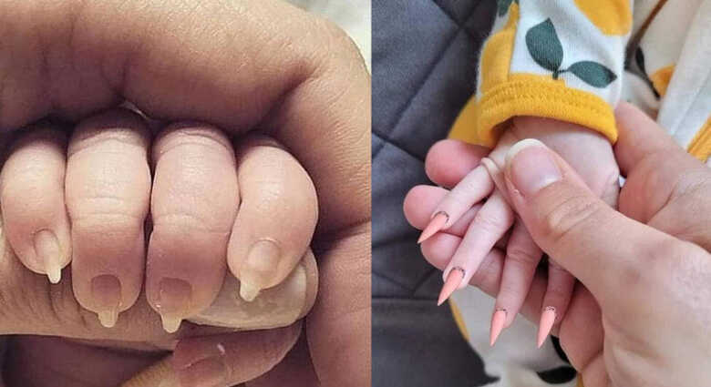 "Posso fazer as unhas do seu bebê", publicou a mulher no Twitter e Facebook.