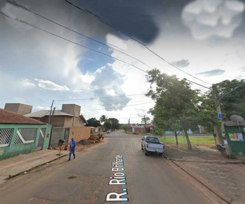 &Aacute;rea da rua Brilhante pr&oacute;ximo ao local do crime