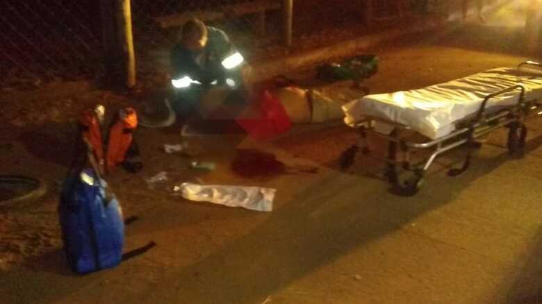 Vítima atingida pelo filho
